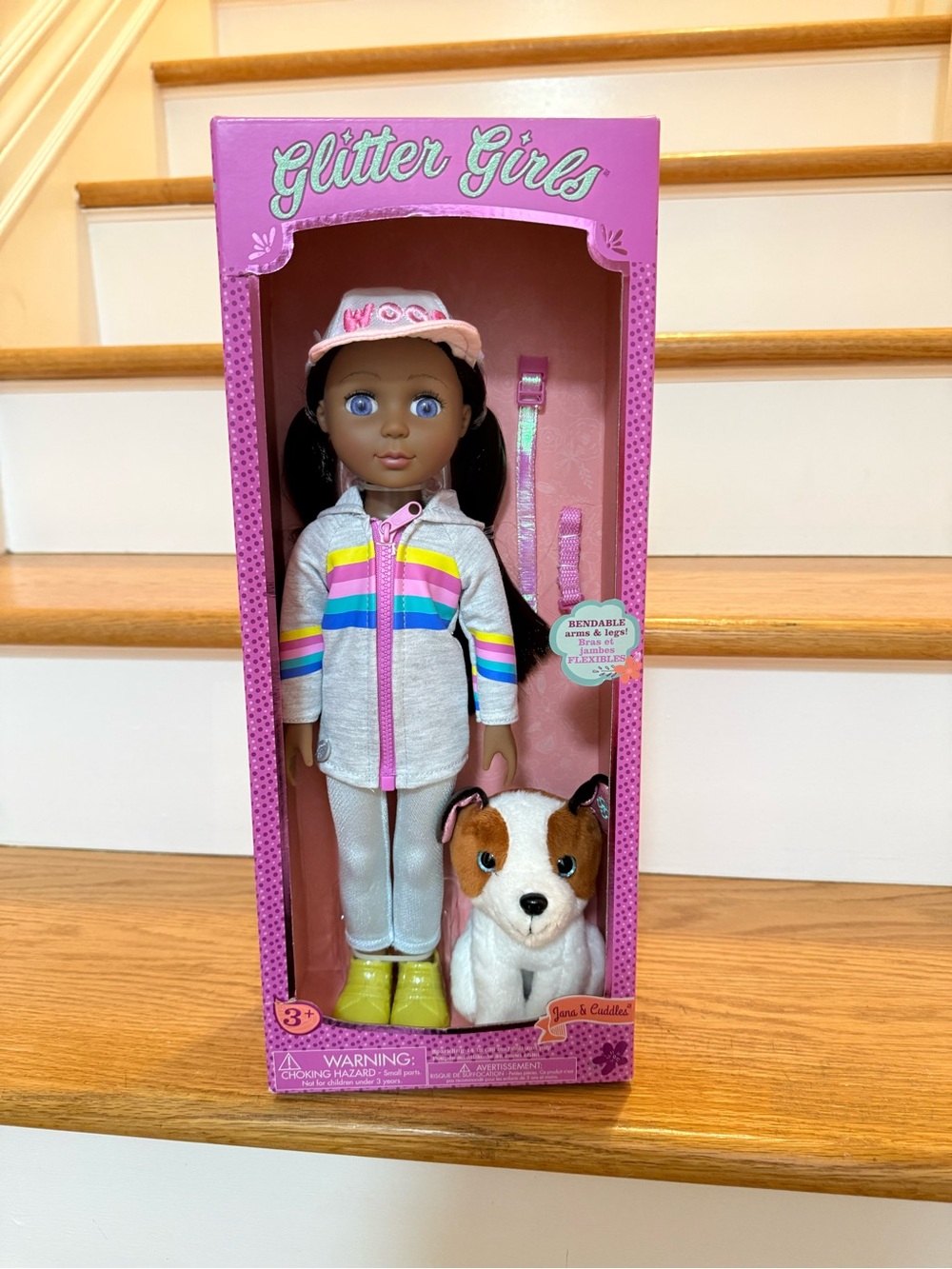 Nwt Glitter Girls Jana & Cuddles 14" Doll & Plush Dog Toy Ages 3+